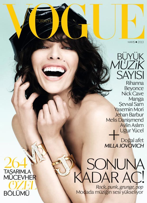 Milla Jovovich Vogue Turkey May 2013 cover