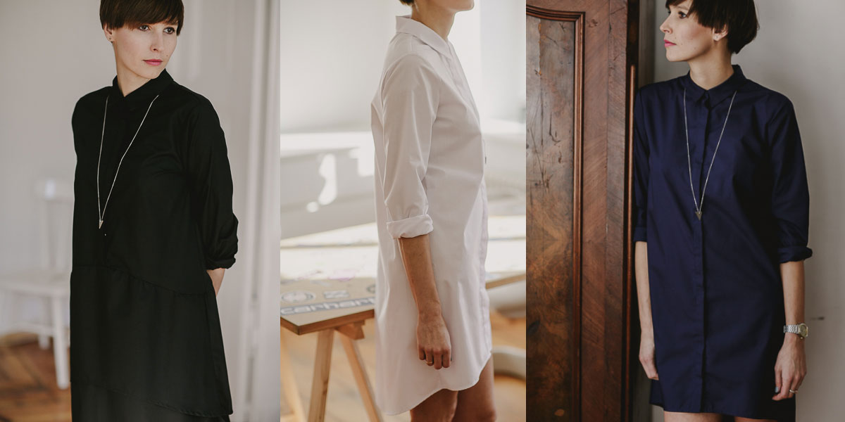 minimalist wardrobe shirt dress pulpa design