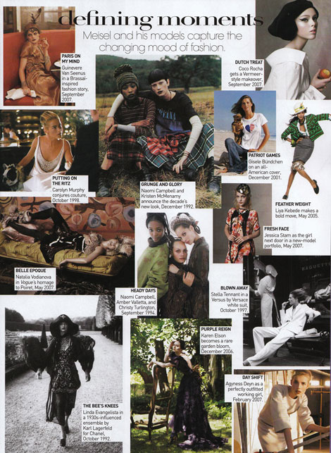 Models Meisel Godfather Vogue May 09 clippings