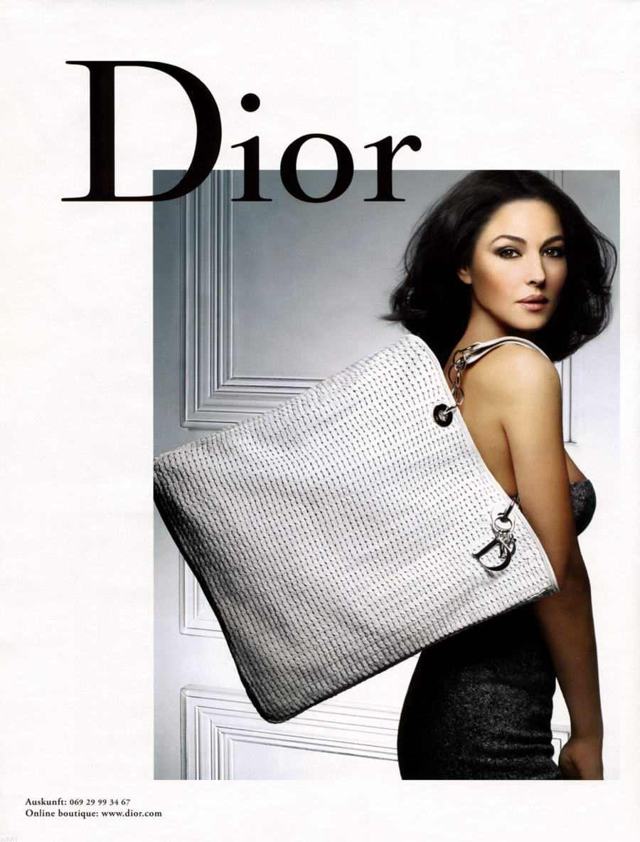 Monica Bellucci Dior Handbags Ad Campaign