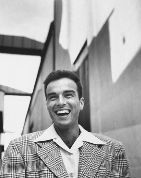 Montgomery Clift laughing