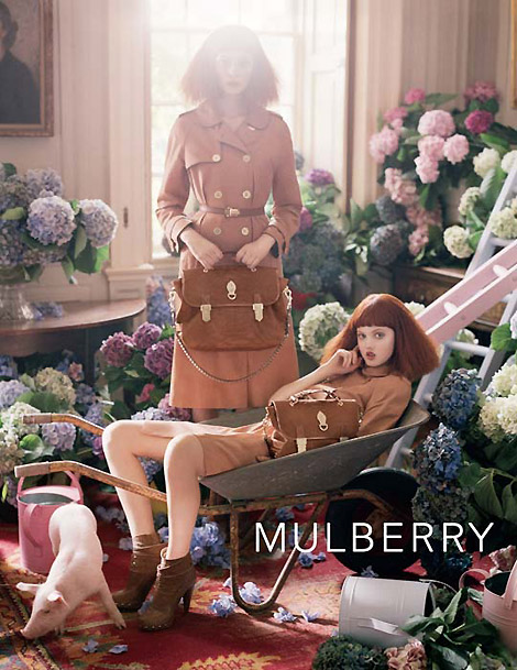 Lindsey Wixson, Nimue Smith Mulberry Summer 2011 Ad Campaign