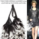 must have bag this season Tom Ford leather feathers satchel