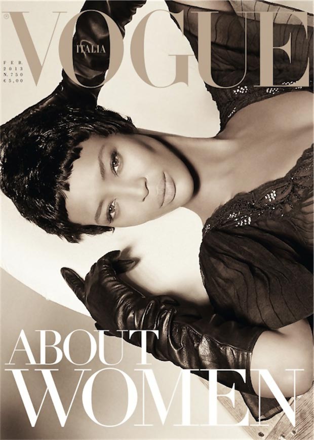 Naomi Campbell Vogue Italy February 2013 cover