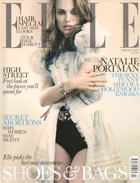 Natalie Portman Elle UK February 2010 cover