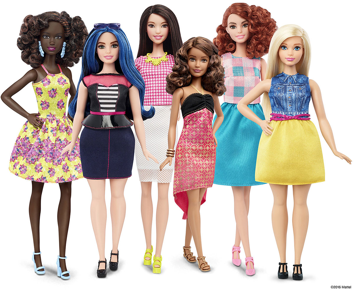 new diverse Barbie dolls