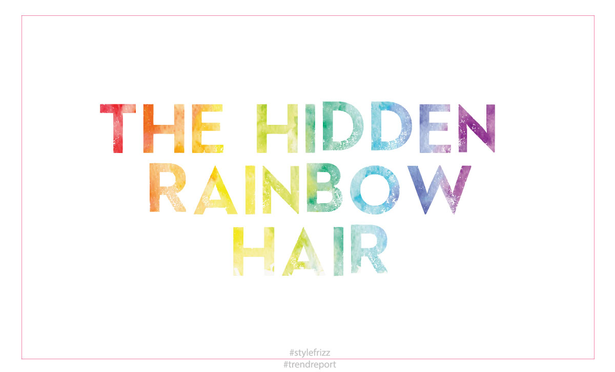 new hair trend hidden rainbow hair
