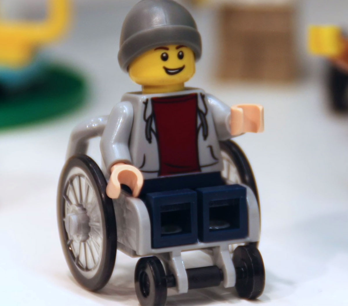 new Lego wheelchair minifigure