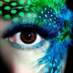 New Year s Eve party makeup feathers