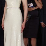 Nicole Kidman beige Prada dress Golden Globes 2011