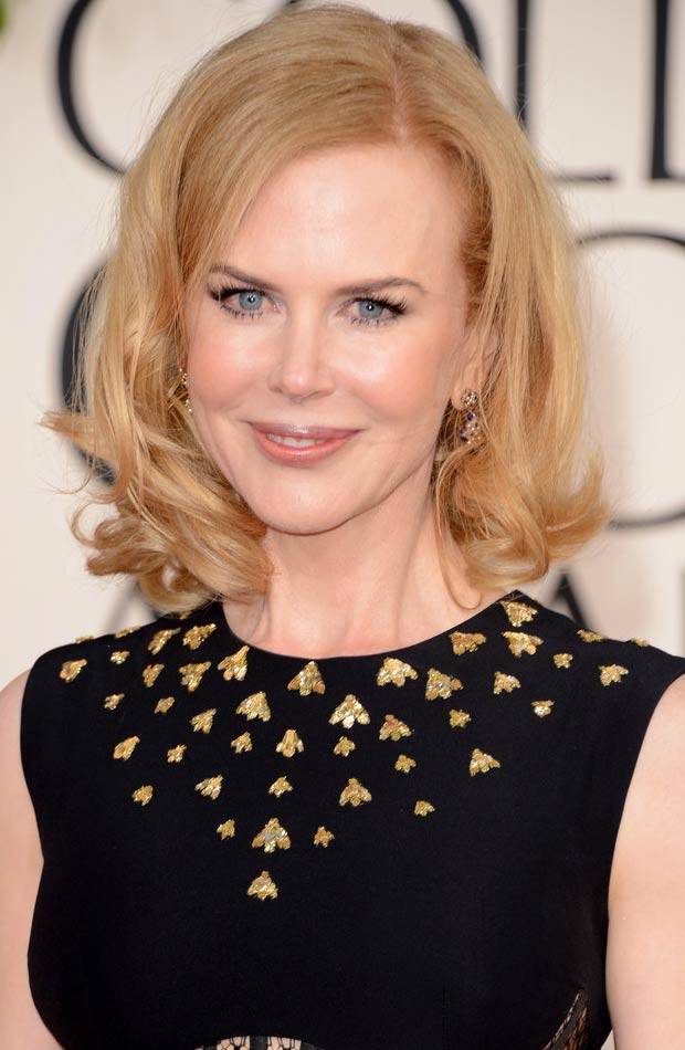 Nicole Kidman hair makeup 2013 Golden Globes