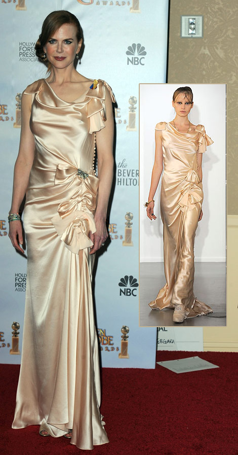 Kicole Kidman Nina Ricci dress Golden Globes 2010