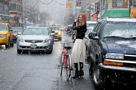 NY redhead bicycling