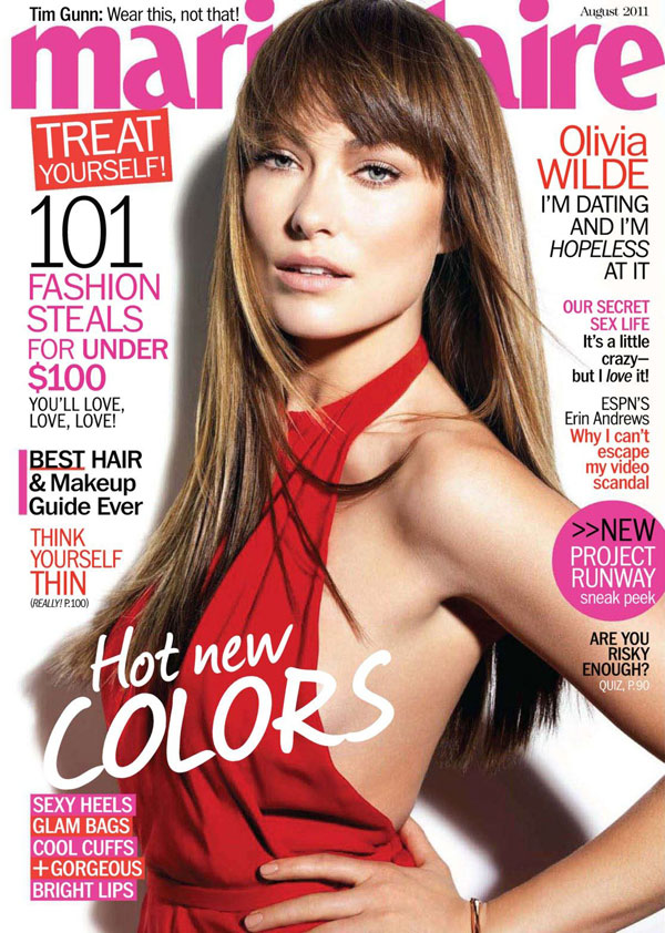 Olivia Wilde Marie Claire August 2011 cover