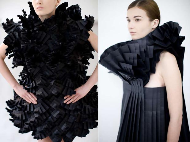 Origami fashion dresses Morana Kranjec