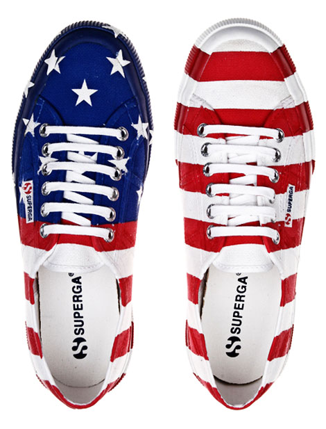 patriotic sneakers Superga