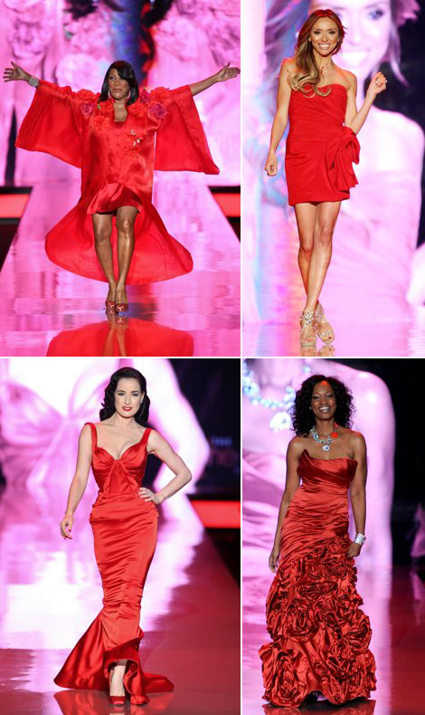 Hearth Truth Stars Wear Red On The Catwalk