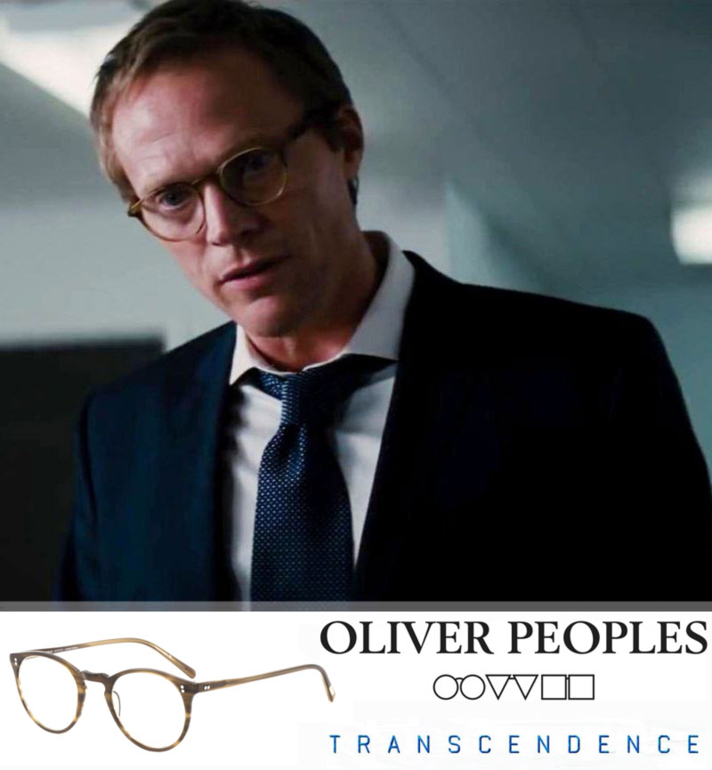 Paul Bettany glasses Transcendence Oliver Peoples