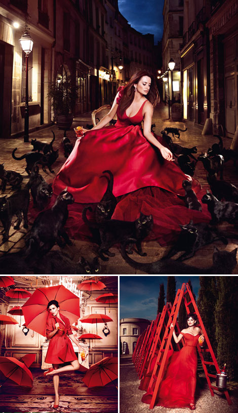 Penelope Cruz red hot Campari 2013 calendar