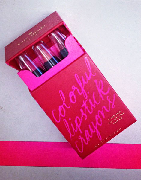 perfect Christmas gift Kate Spade lipstick crayons