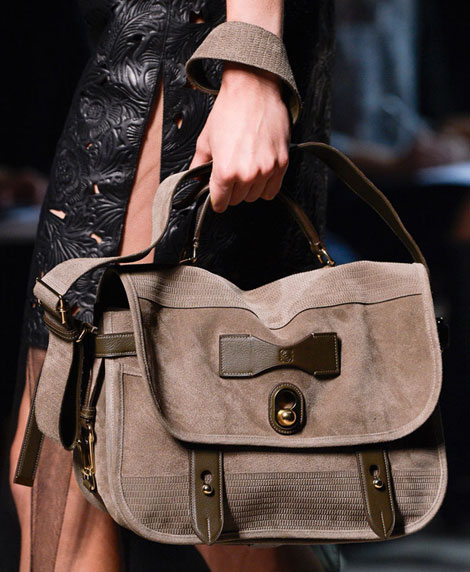 perfect suede messenger bag from Loewe Spring 2013