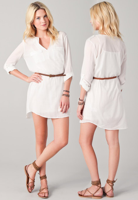 Favorite Summer Dresses: White Shirt Dress From Joie