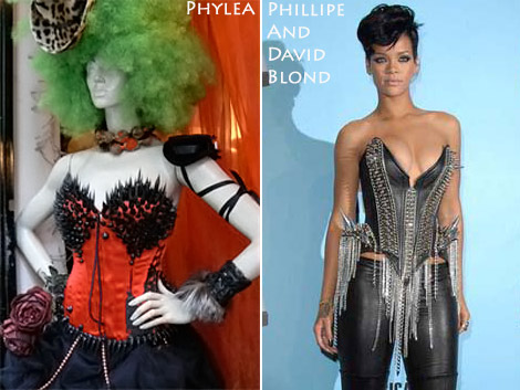 Phylea spikes corset Rihanna spikes corset