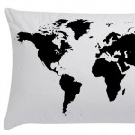 Pilloe printed pillows world map