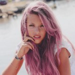 pink beach hair