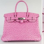pink Hermes Ostrich Handbag