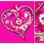 pink Hermes stamps