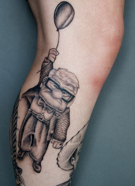 Pixar Up tattoo