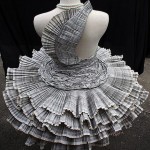 Pleated Paper dress Jolis Paons