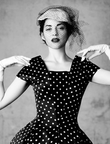 polka dots Dior Marion Cotillard