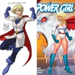 Power Girl classic costume vs modern costume