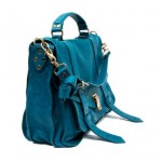 Proenza Shouler PS 1 bag blue leather detail