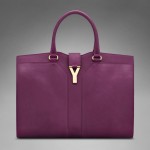 Purple YSL bag Chyc Cabas cerise