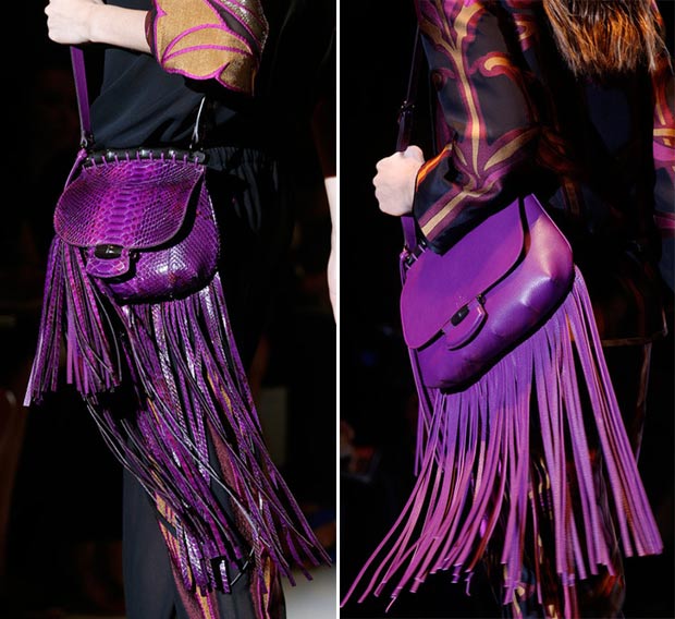purple Gucci Spring 2014 bags
