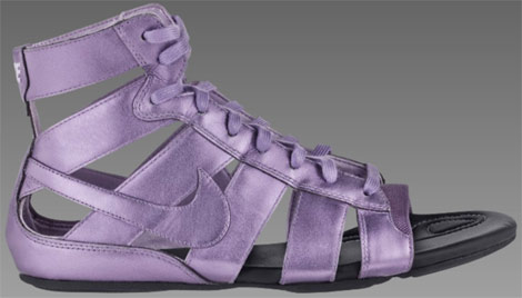 Purple Nike Gladiator sandal
