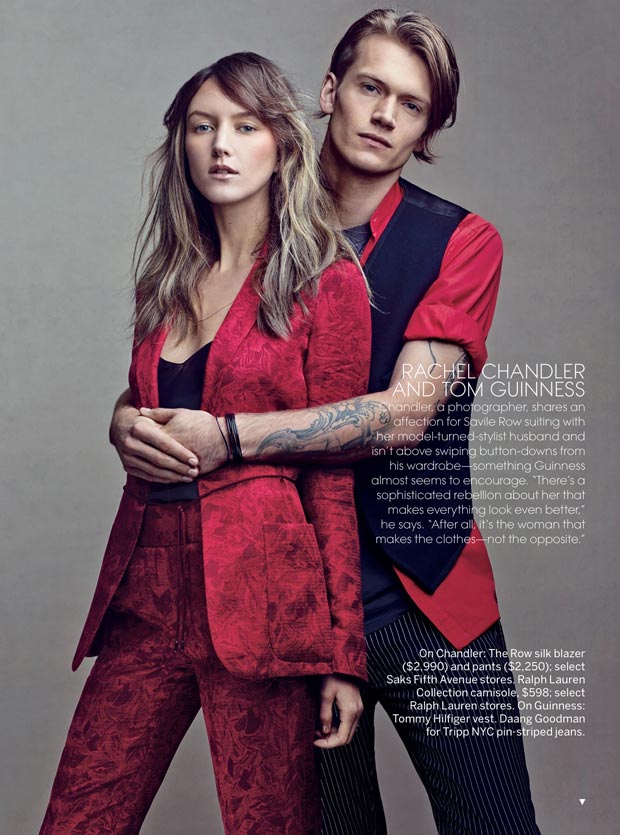 Rachel Chandler and boyfriend Tom Guinness in Vogue