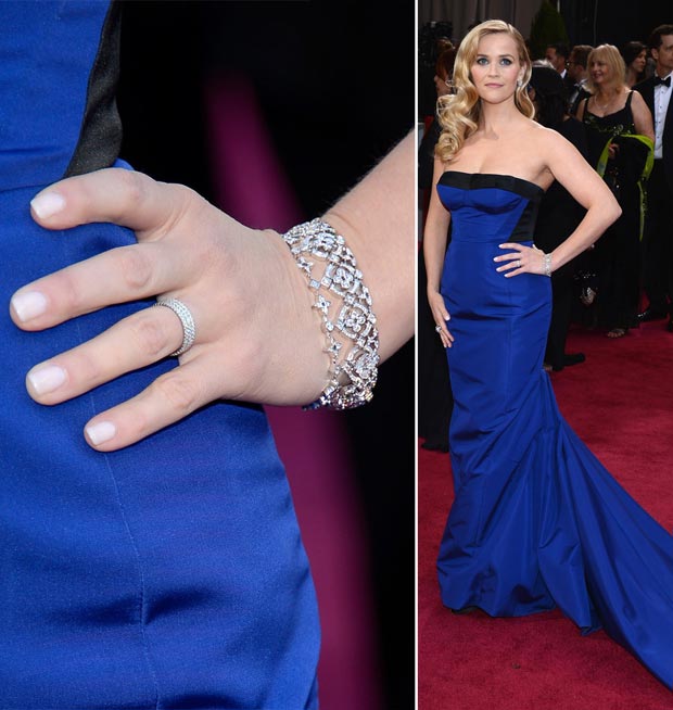 Reese Witherspoon jewelry 2013 Oscars