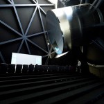 Rem Koolhaas Prada Transformer projecting movies large