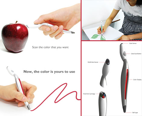 revolutionary color picker pen concept