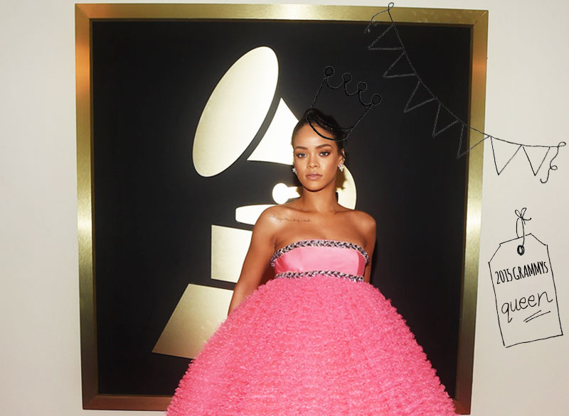 Rihanna best dressed Red Carpet Grammy