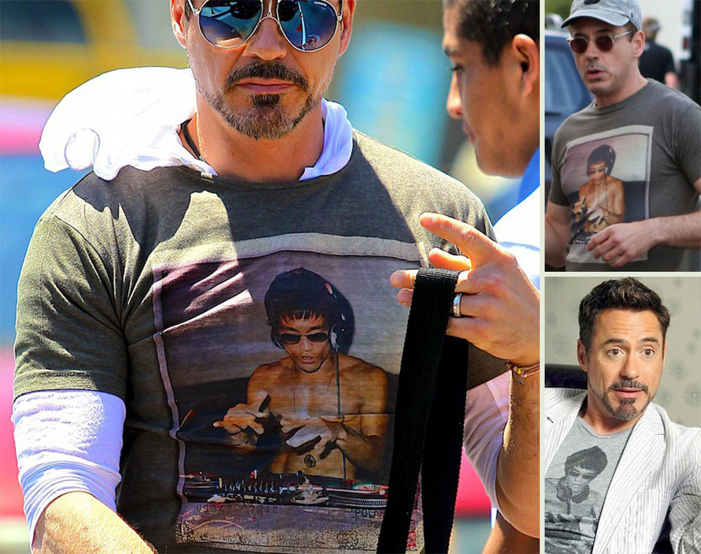 Robert Downey Jr Bruce Lee tshirts