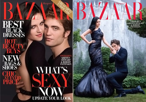 Robert Pattinson Kristen Stewart Harper s Bazaar cover