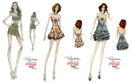 Roberto Cavalli Designs Coca-Cola Light Dresses