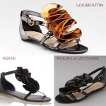 Ruffled sandals Louboutin Asos PLV