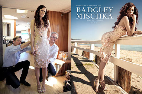 Rumer Willis Badgley Mischka Spring Summer 2011 ad campaign