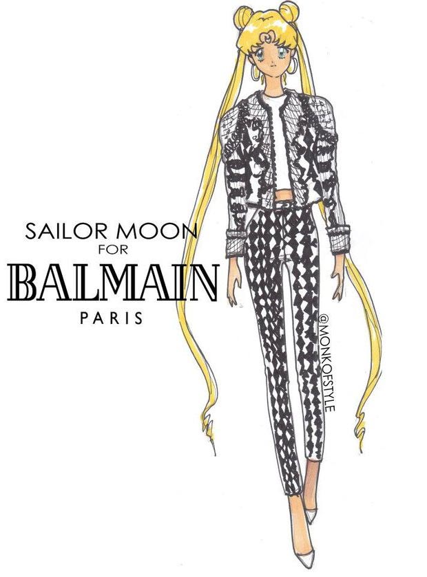 Sailor Moon wardrobe update Balmain